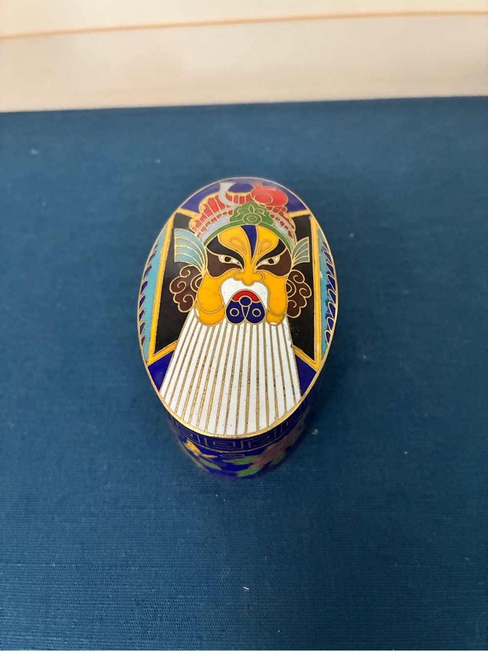 Vintage Cloisonné Enamel Trinket Box